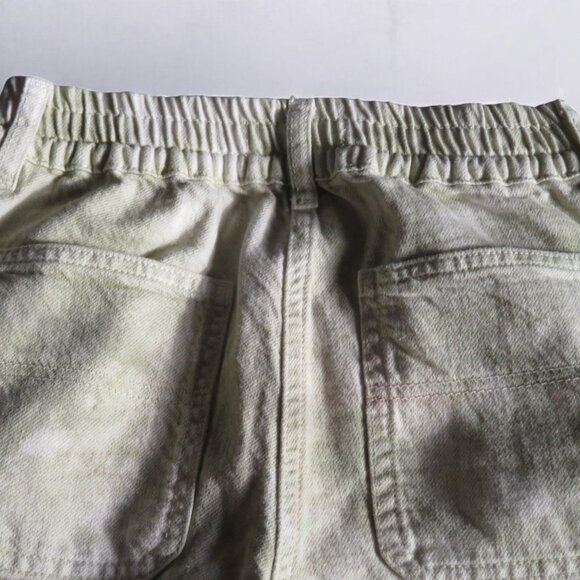 Zara - Girl's 11/12 Denim Cargo Joggers, Green & Cream Tie Dye, Pre-owned - Picture 12 of 14